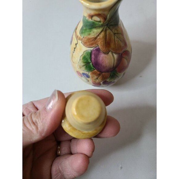 VTG Fitz And Floyd Classics Tuscan Villa Oil Cruet Ceramic Lidded Handcrafted - Picture 5 of 9